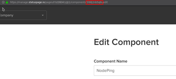 statuspage component id